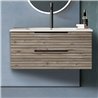 Conjunto de baño lusa 120x45 cm desierto mate 2 cajones suspendido
