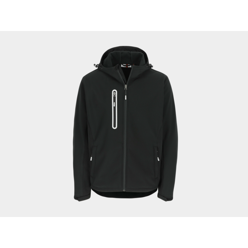 Chaqueta igor negra talla l tejido laminado herock -