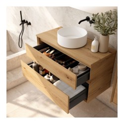 Compra Mueble suiza 80 2c susp roble stock en Saneamientos