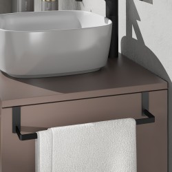Toallero a mueble lance 29 cms negro stock - Saneamientos Pereda