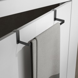 Toallero a mueble lance 29 cms negro stock - Saneamientos Pereda