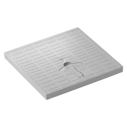 Tapa cuerpo 40x40 gris pvc - Saneamientos Pereda