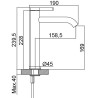 Urban flow lavabo alto negro stock - Saneamientos Pereda
