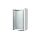 Mampara victoria plus l2-e 140x2000 (132.1-142) transparente negro mate stock