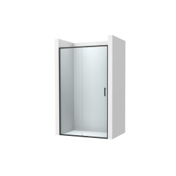 Mampara victoria plus l2-e 140x2000 (132.1-142) transparente negro mate stock