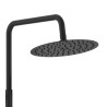 Columna ducha vega plus round regulable negro mate stock -