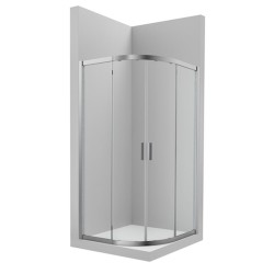 Mampara roca victoria plus mr 75 (71.5-74) plata brillo transparente stock
