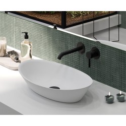 Urban flow lavabo empotrar two con caño rd negro stock -