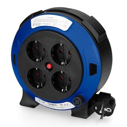 Enrollacables 05 m 3 g 1,00 mm² 4 tomas bipolares con t/tl hogar con protector t