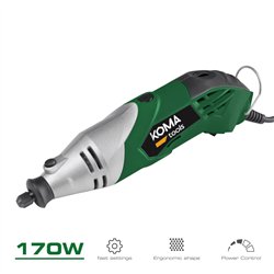 Herramienta multiusos rotativa 170w + 41 tipos de accesorio (190 piezas en total