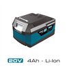 Bateria li-ion 20 v 4.0 ah 11,8 x 7,4 x 6,7 cm