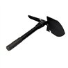 Mini pala plegable multifuncional de acero color negro 9,5x41,5cm