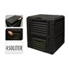 Caja de compostaje 450 l color negro 80x80x81cm progarden