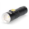 Linterna mini con zoom 1 led 120lm/40lm/ flash 9.000k recargable con usb.
