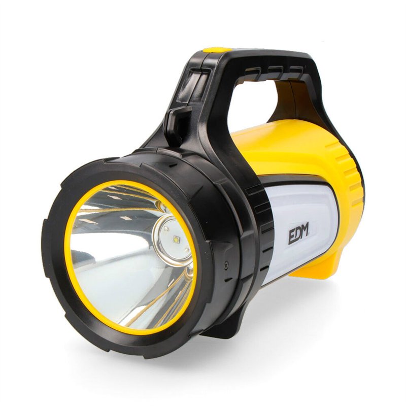 Linterna de cañón multifuncion. luz principal 10w 350lm  + lateral 3w 100lm + la
