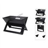 Barbacoa plegable en forma de x