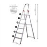 Escalera unica 6 peldaños 122 cm