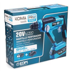 Kit martillo percutor compacto 20 v, batería y cargador