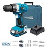 Kit maletin taladro atornillador 20 v 40 accesorios bat/car