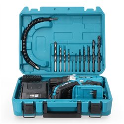 Kit maletin taladro atornillador 20 v 40 accesorios bat/car