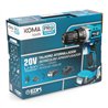 Kit maletin taladro atornillador 20 v 40 accesorios bat/car