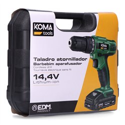 Taladro atornillador bateria 14.4 maletin koma tools