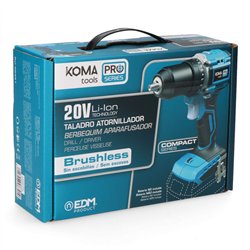 Taladro atornillador compacto brushless 20 v