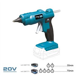 Pistola termofusible 20 v barra de silicona de ø11 mm