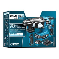 Kit maletin martillo perforador 20 v bat/carg 4.0a