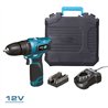 Kit taladro percutor 12 v con accesorios, bateria y cargador