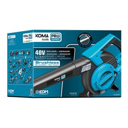 Soplador / aspirador / triturador 40v (sin baterias y cargador) brushless