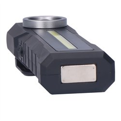 Linterna de trabajo cob 200lm + 200lm + spot superior 50lm