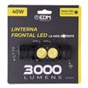 Linterna frontal 3.000lm edm