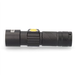 Linterna mini con zoom 1 led 120lm/40lm/ flash 9.000k recargable con usb.