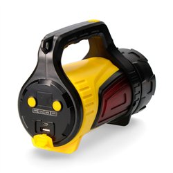 Linterna de cañón multifuncion. luz principal 10w 350lm  + lateral 3w 100lm + la