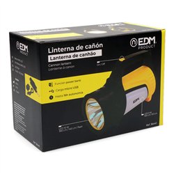 Linterna de cañón multifuncion. luz principal 10w 350lm  + lateral 3w 100lm + la