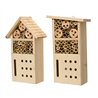 Hotel de insectos madera de pino, modelos variados. 18 x 9 x 27 cm
