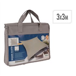 Toldo vela 3 x 3 m taupe