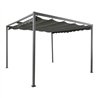 Pérgola para exterior color antracita 300 x 300 x 220 cm