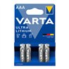 Pila varta ultra lithium aaa - lr03 (blister 4 uds) ø10,5x44,5mm
