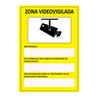 Señal zona videovigilada català pvc 0.7mm 21x30cm normaluz