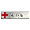 Cartel informativo 'botiquin' (inox adhesivo 0.8mm) 5x20cm normaluz