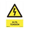 Cartel peligro 'alta tension' (pvc 0.7mm) 30x40cm normaluz