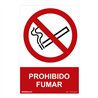 Cartel 'prohibido fumar' (pvc 0,7mm) 30x40cm normaluz