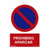 Señal prohibido 'prohibido aparcar' (pvc 0.7mm) 30x40cm normaluz