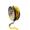 Cadena plastico amarilla y negra, 25m