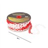 Cadena plastico blanca y roja, 25m