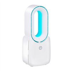 Ventilador de mesa sin aspas, recargable usb, 3 velocidades 12,4 x 9 x 30 cm