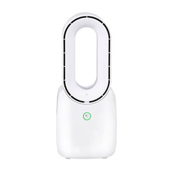 Ventilador de mesa sin aspas, recargable usb, 3 velocidades 12,4 x 9 x 30 cm