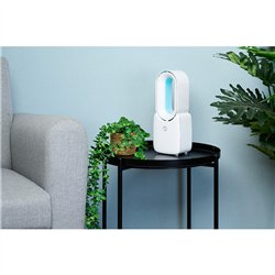 Ventilador de mesa sin aspas, recargable usb, 3 velocidades 12,4 x 9 x 30 cm